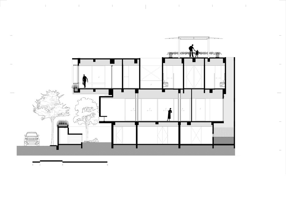 雅加达三层私密住宅，构建室内外一体空间