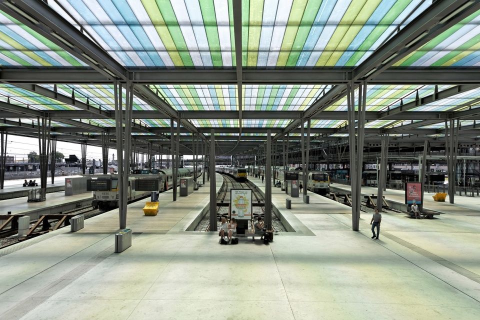 奥斯坦德车站，比利时 / Dietmar Feichtinger Architectes