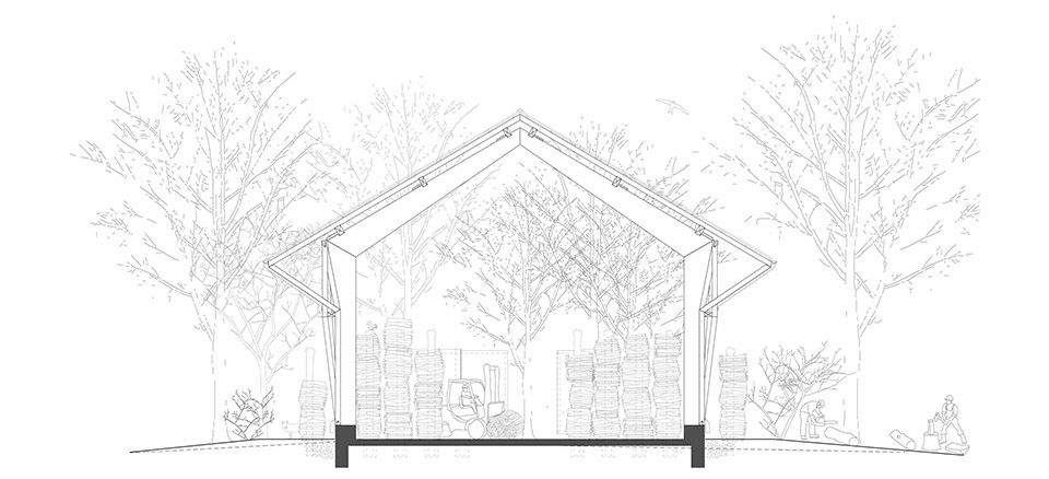 林地木料棚 瑞士 Clou Architekten 设计