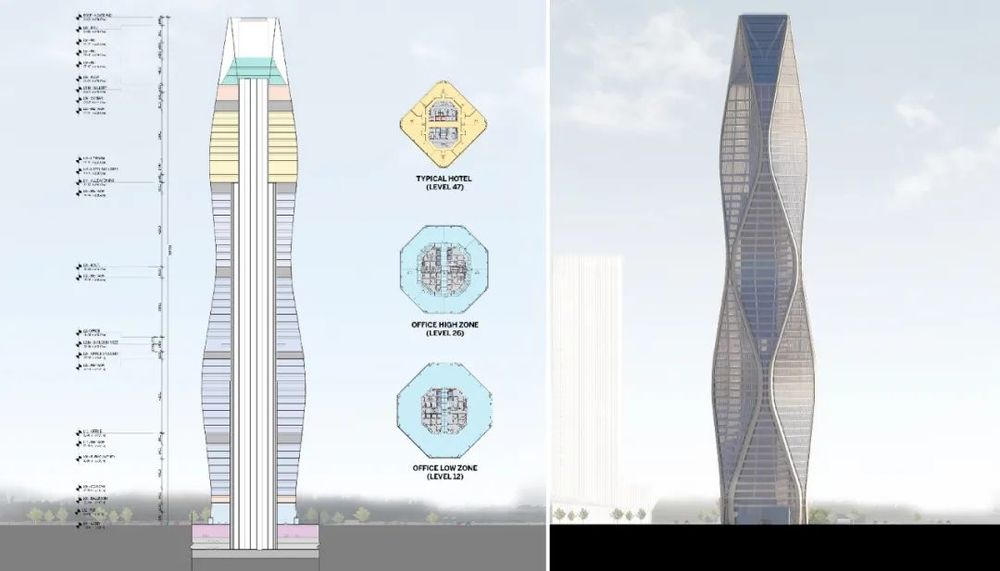 杭州望朝中心 | SOM打造流动型地标建筑