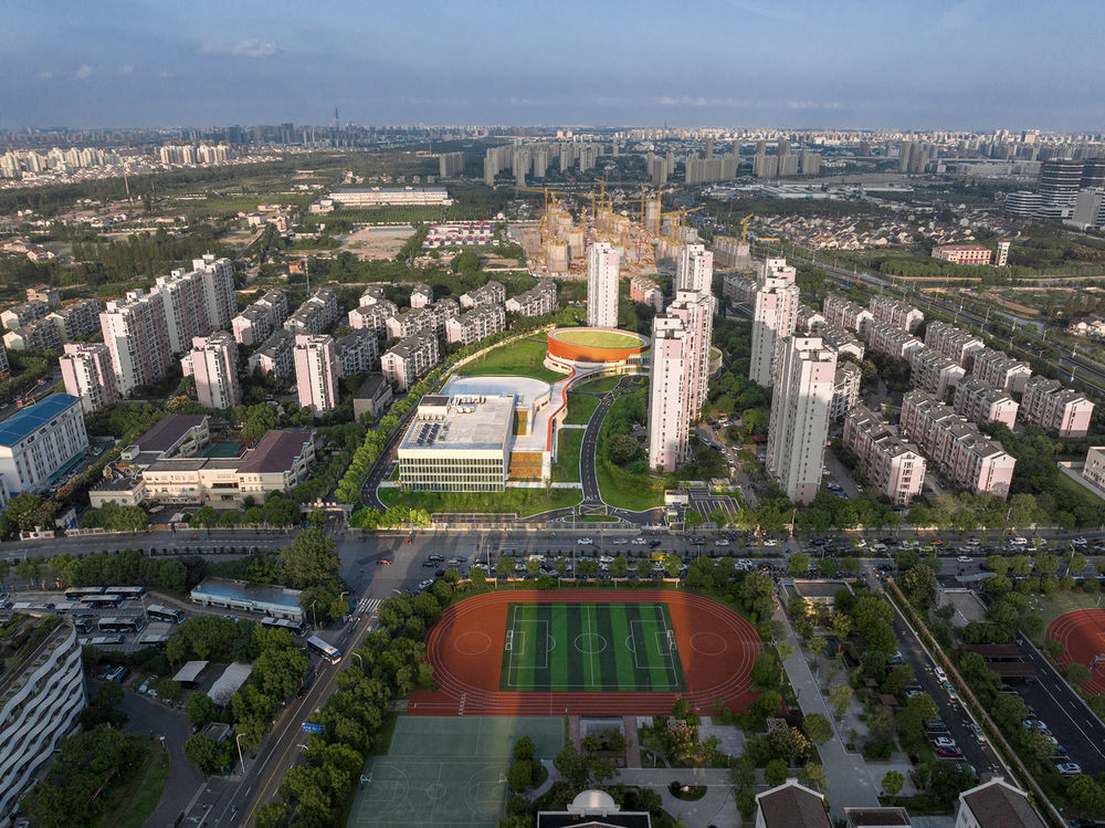上海三林懿德社区文体中心 / 三益建筑设计有限公司