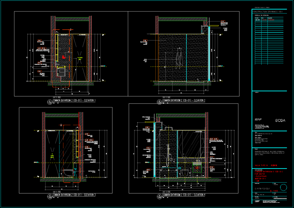 SCDA曾仕乾丨三亚艾迪逊A+B户型私人别墅样板间-SCDA设计丨建筑效果图+效果图+CAD施工图