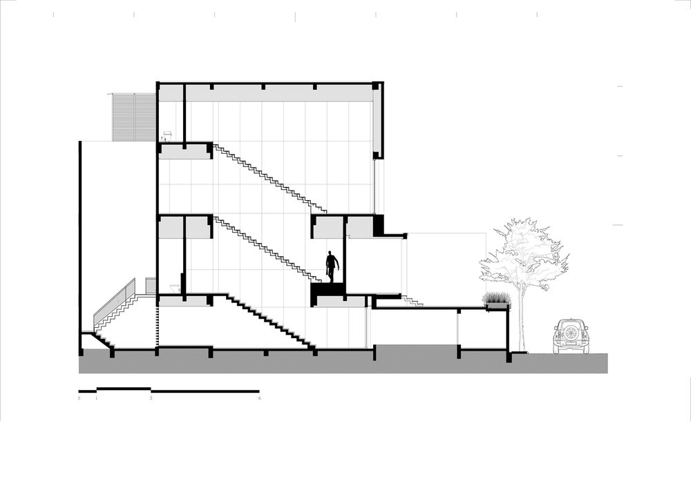 雅加达三层私密住宅，构建室内外一体空间