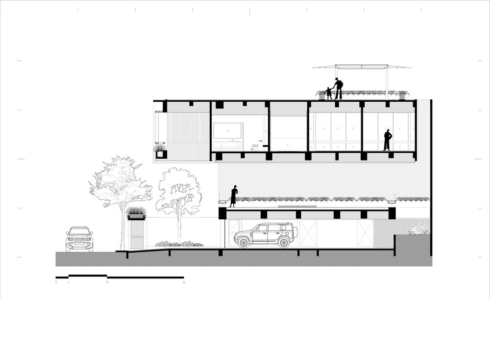 雅加达三层私密住宅，构建室内外一体空间