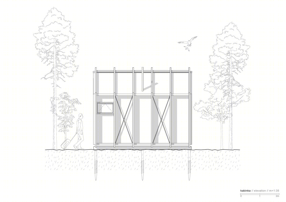 匈牙利简约环保小屋 Kabinka