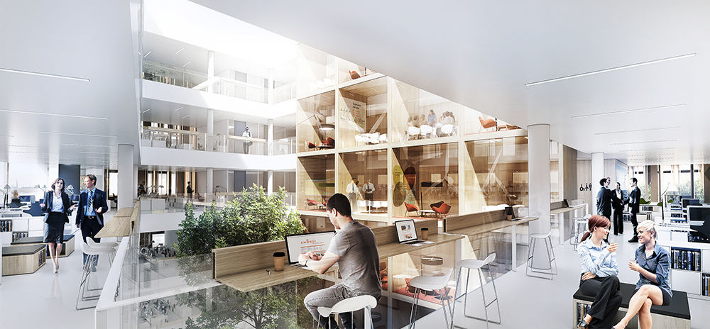 哥本哈根 Nexus Cph 办公大楼——绿色街道上的活力纽带