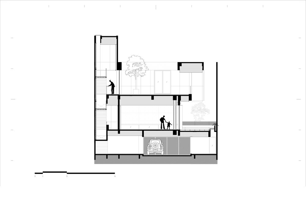 雅加达三层私密住宅，构建室内外一体空间