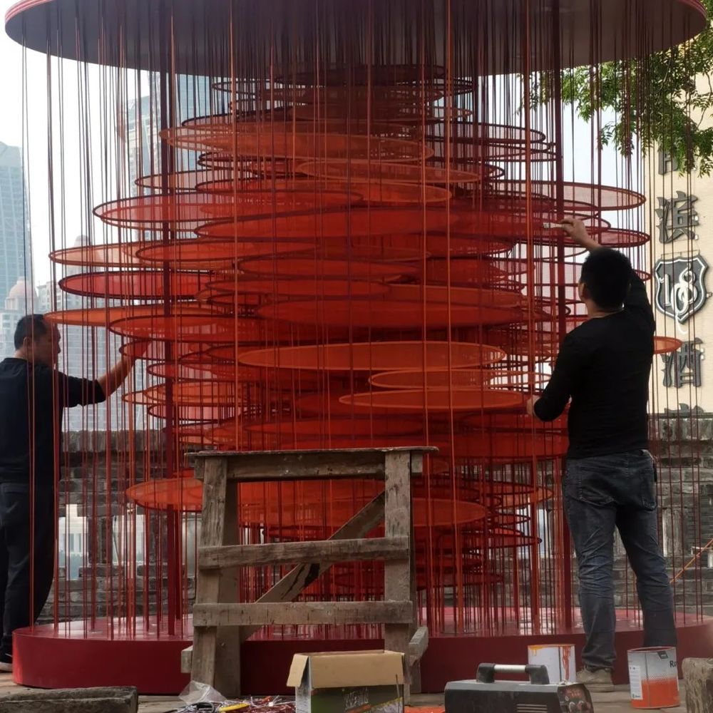有样建筑  | 下浩里装置打造“落日景观”