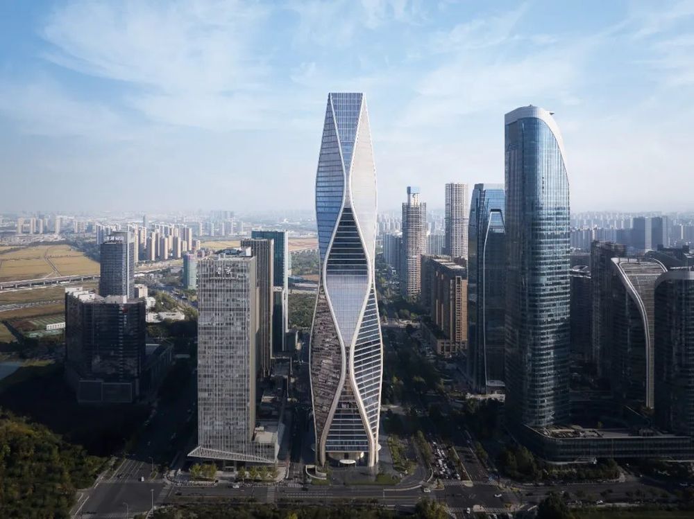 杭州望朝中心 | SOM打造流动型地标建筑