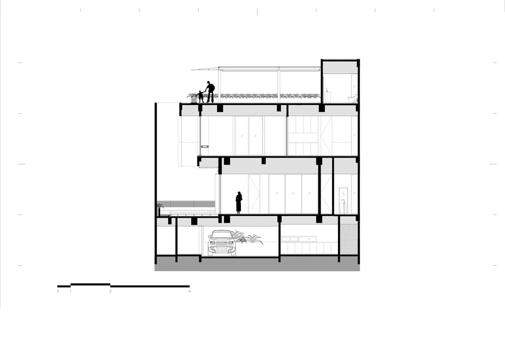 雅加达三层私密住宅，构建室内外一体空间