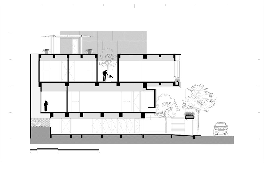 雅加达三层私密住宅，构建室内外一体空间
