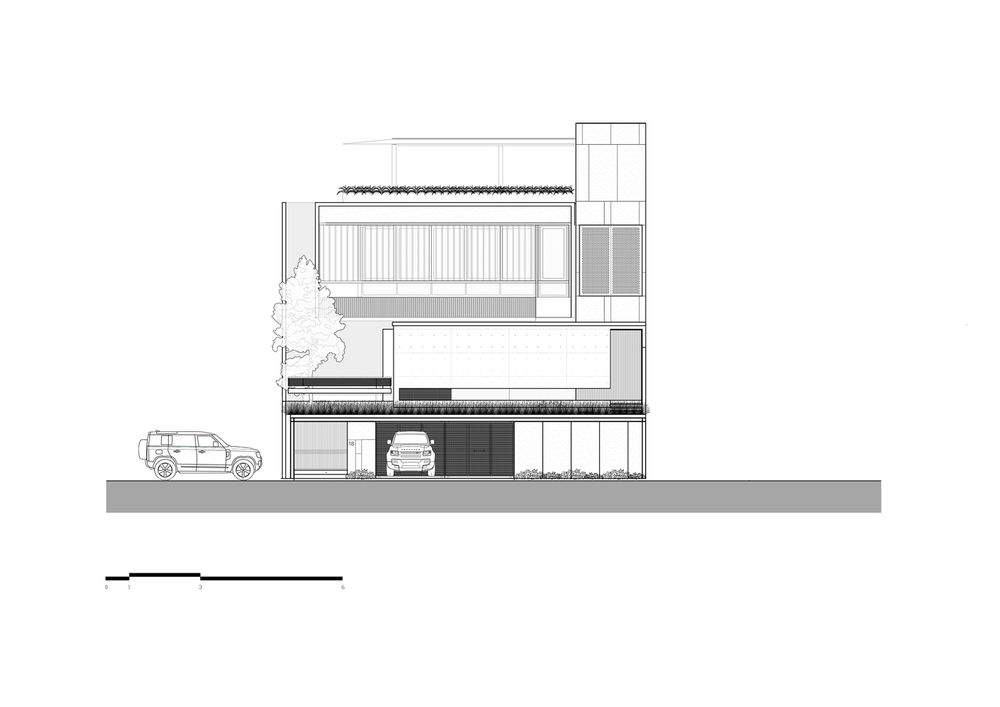 雅加达三层私密住宅，构建室内外一体空间