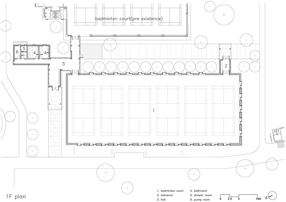 韩国 Cheomdan 羽毛球馆——自然纹理融入建筑