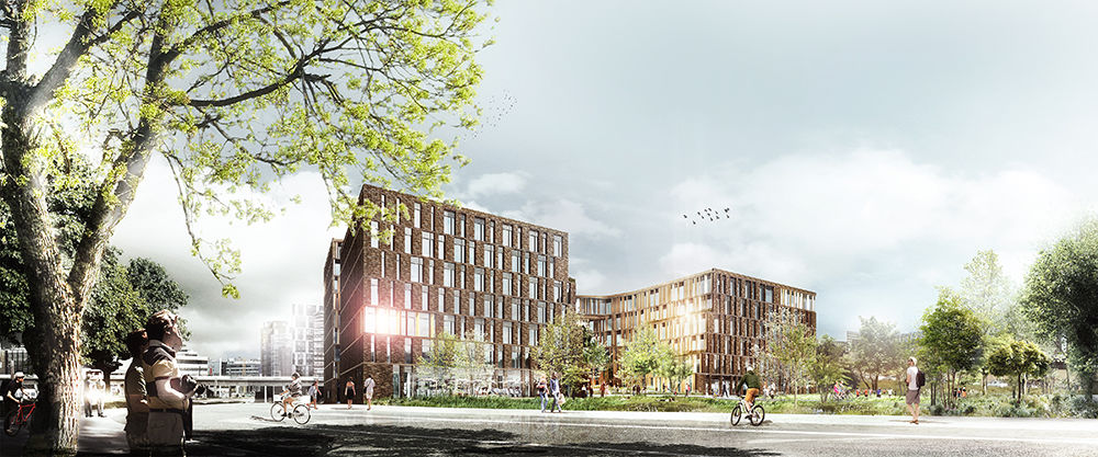 哥本哈根 Nexus Cph 办公大楼——绿色街道上的活力纽带