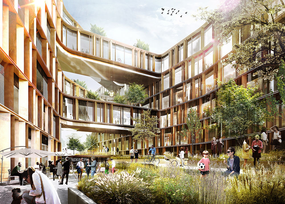 哥本哈根 Nexus Cph 办公大楼——绿色街道上的活力纽带