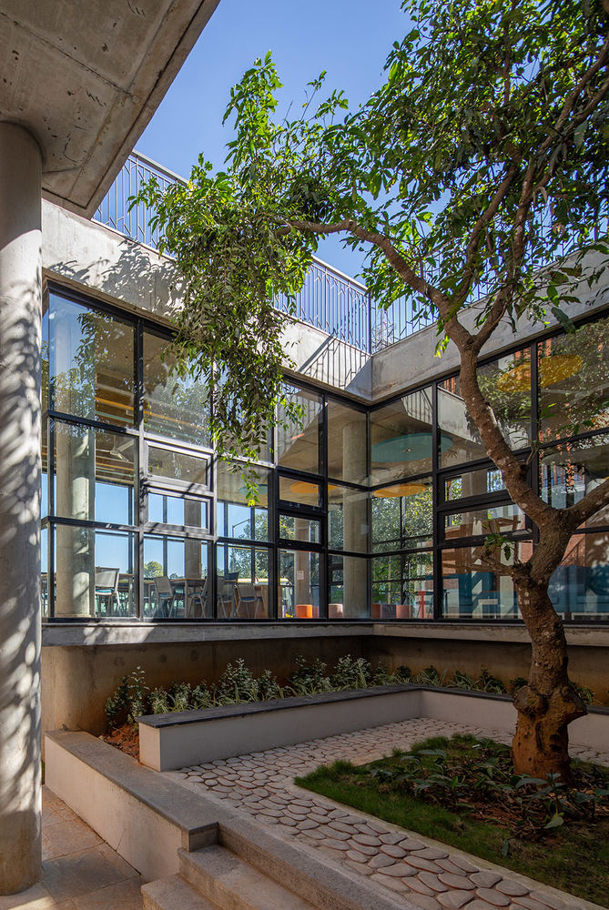 班加罗尔管理学院 | 自然与建筑的有机对话