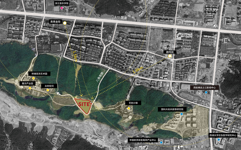中标在建方案｜Y型山谷聚落｜杭州西投凤凰谷文创总部园区｜孟凡浩-line+建筑事务所