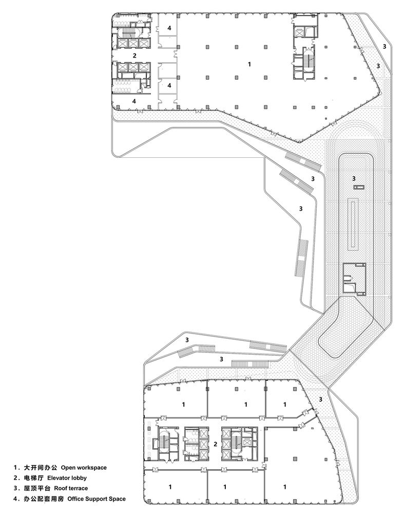浙报数字文化产业园 | 绿意盎然的山谷式建筑