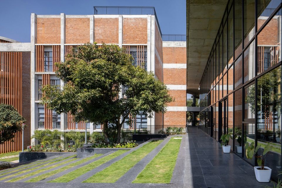 班加罗尔管理学院 | 自然与建筑的有机对话