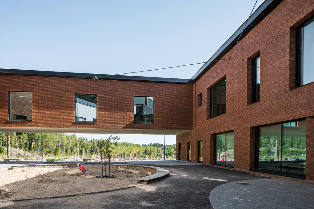 芬兰 Sipoonlahti 学校扩建 | 学习村式的自主学习环境