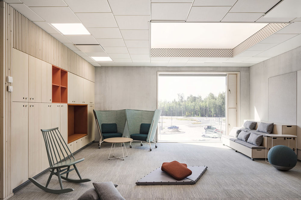 芬兰 Sipoonlahti 学校扩建 | 学习村式的自主学习环境