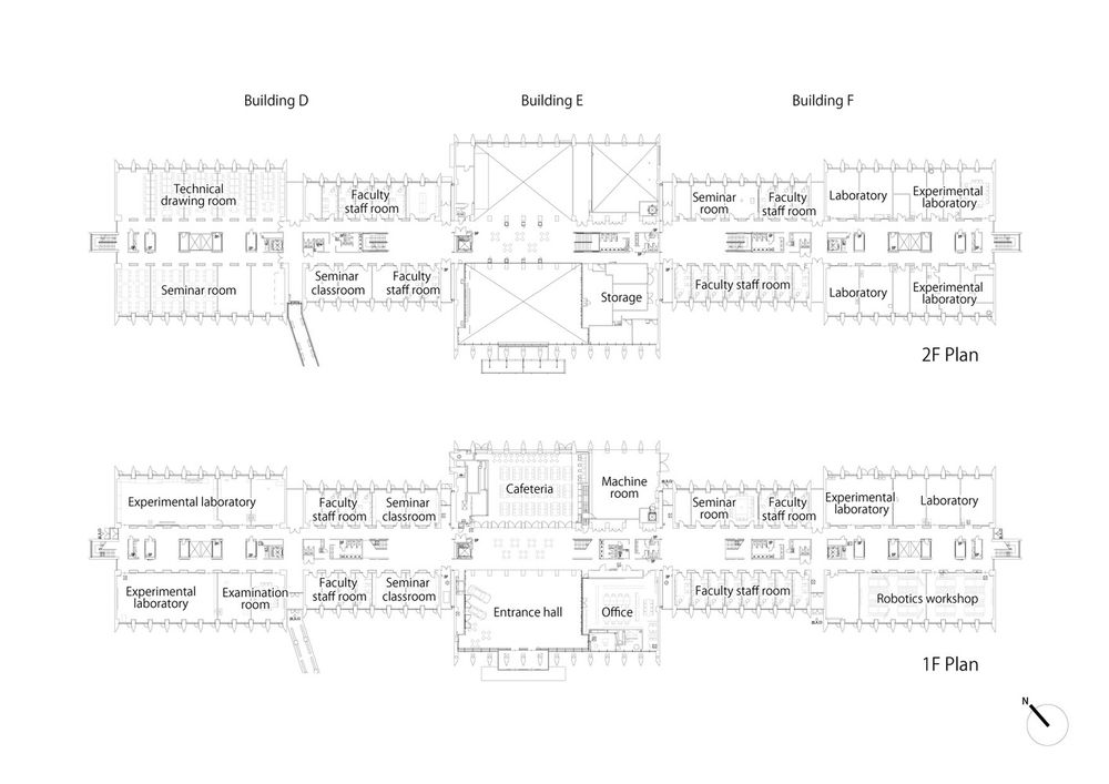 北海道科技大学建筑群 | 可扩展与重组的室内空间设计