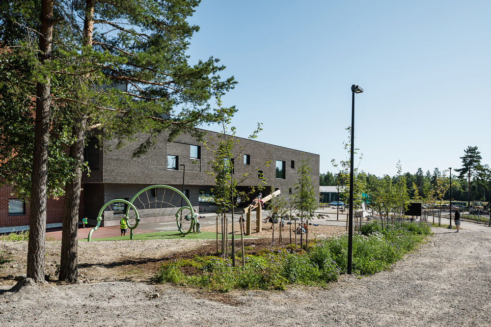 芬兰 Sipoonlahti 学校扩建 | 学习村式的自主学习环境