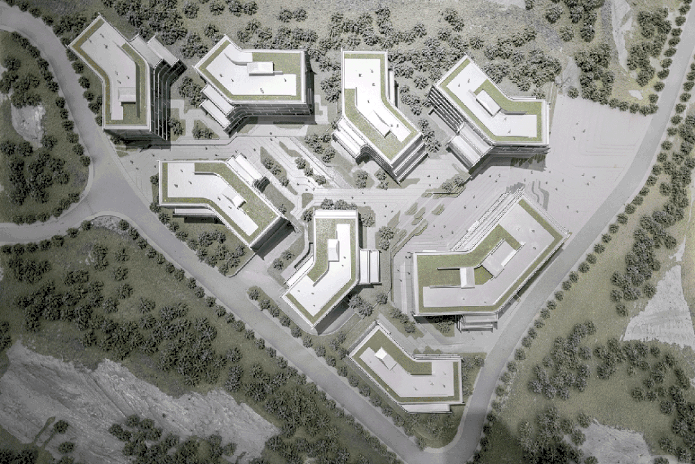 中标在建方案｜Y型山谷聚落｜杭州西投凤凰谷文创总部园区｜孟凡浩-line+建筑事务所