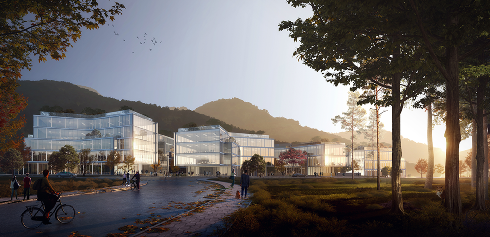 中标在建方案｜Y型山谷聚落｜杭州西投凤凰谷文创总部园区｜孟凡浩-line+建筑事务所