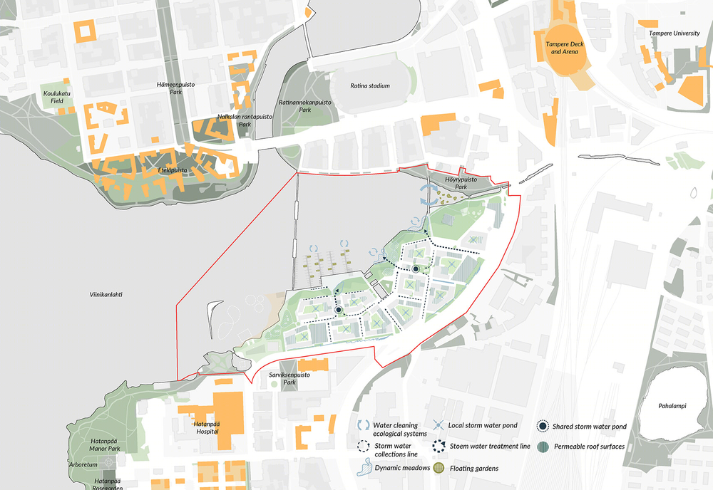 芬兰坦佩雷 Viinikanlahti 新区总体规划 | 工业区变市中心