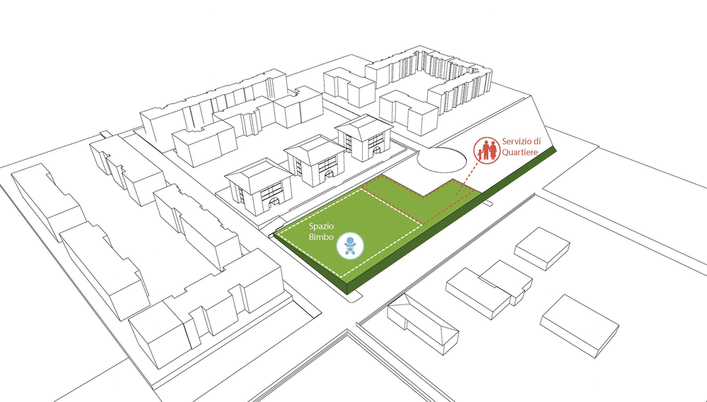 Proposta per NUOVO ASILO NIDO e CENTRO SERVIZI DI QUARTIERE - Romanina