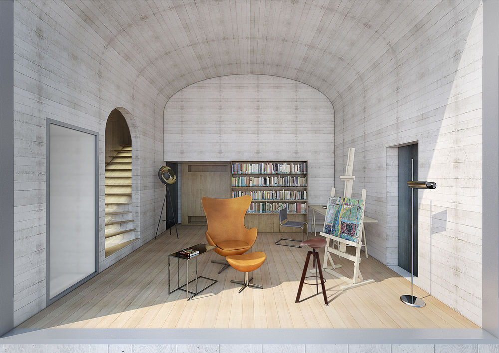 融合历史元素的现代住宅设计——捷克 Prague 的 Vaulting House