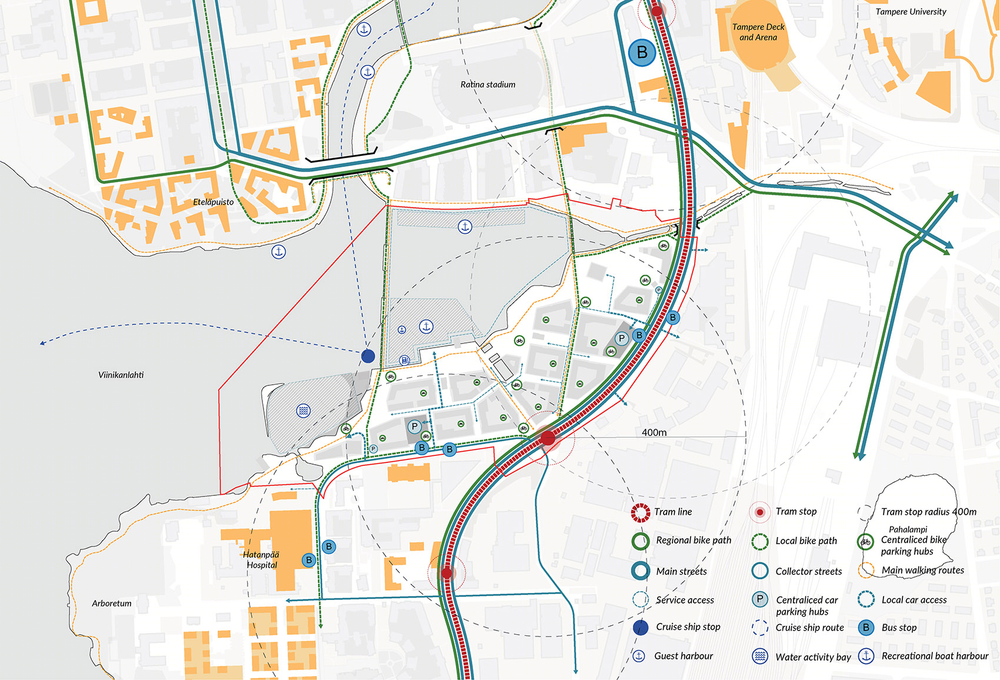 芬兰坦佩雷 Viinikanlahti 新区总体规划 | 工业区变市中心