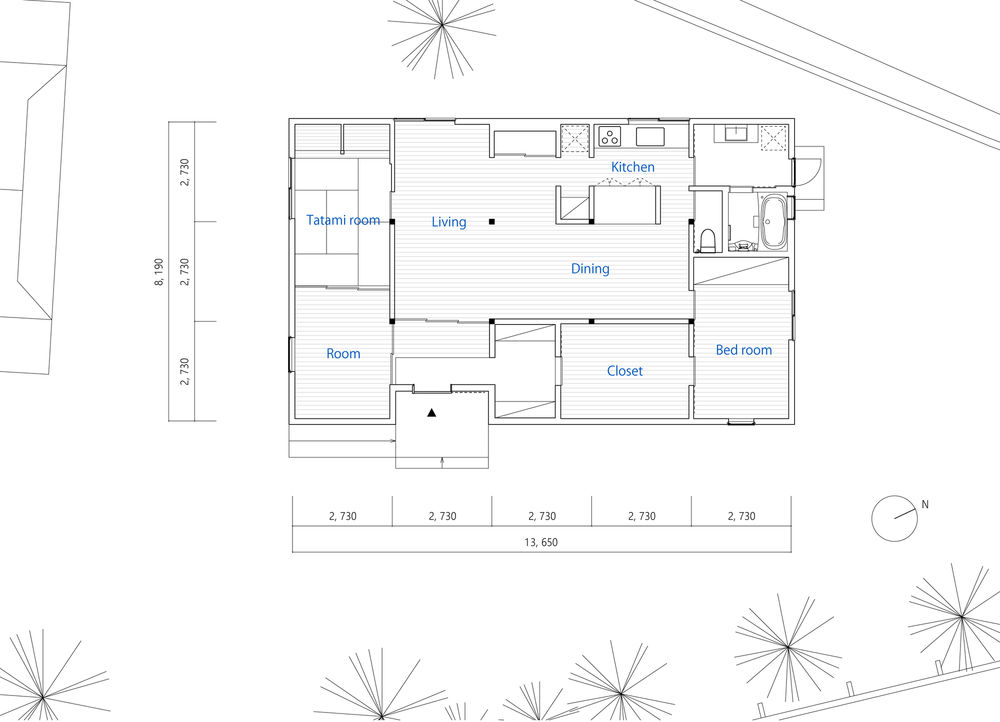 House in Matsubase | 废墟中的私密光庭
