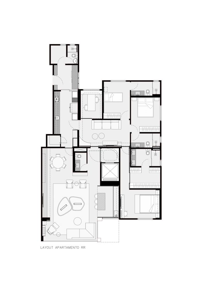 巴西 São Paulo Apartment RR 有机设计空间