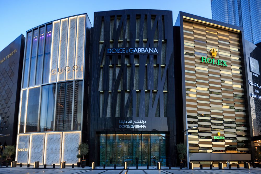 迪拜购物中心 D&G 旗舰店——现代时尚的视觉盛宴