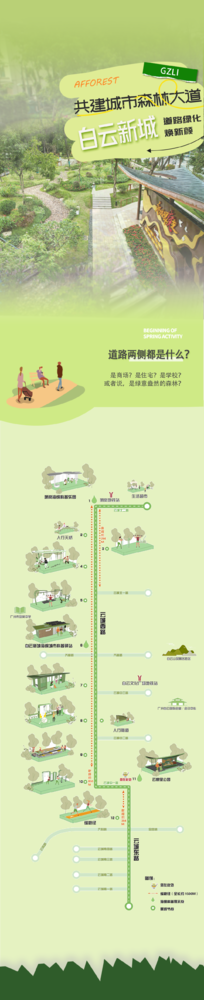 GZLI出品 | 共建城市森林大道 | 白云新城道路绿化焕新颜