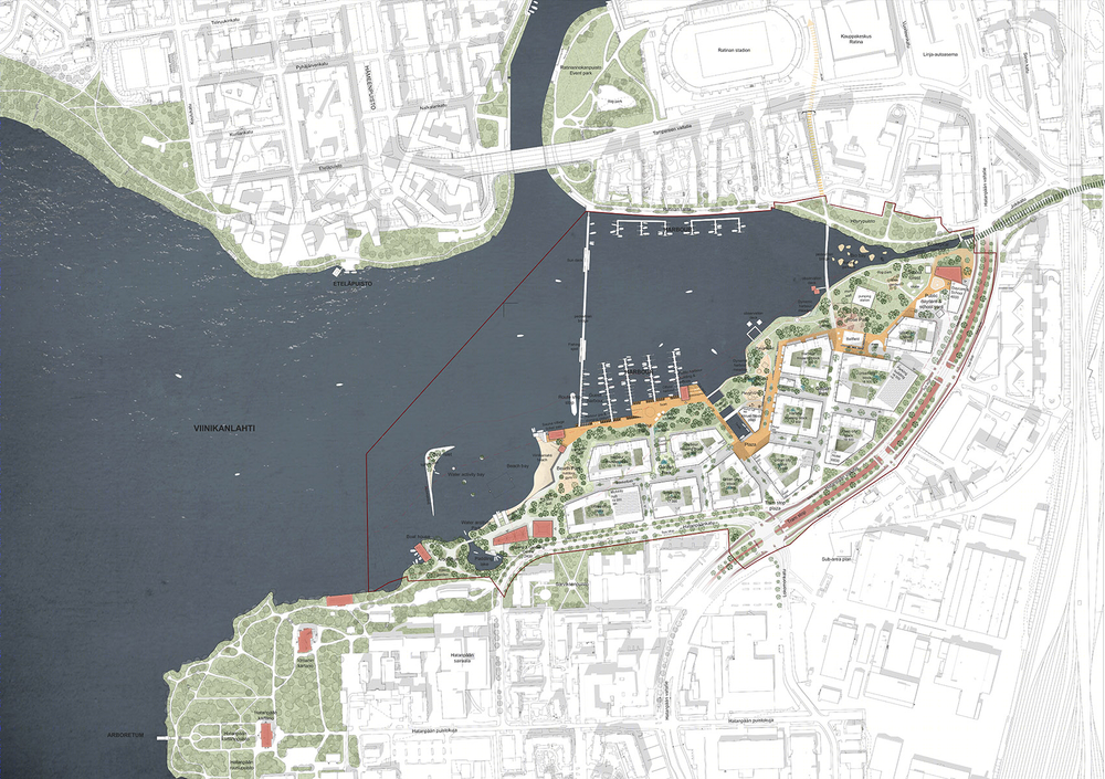 芬兰坦佩雷 Viinikanlahti 新区总体规划 | 工业区变市中心