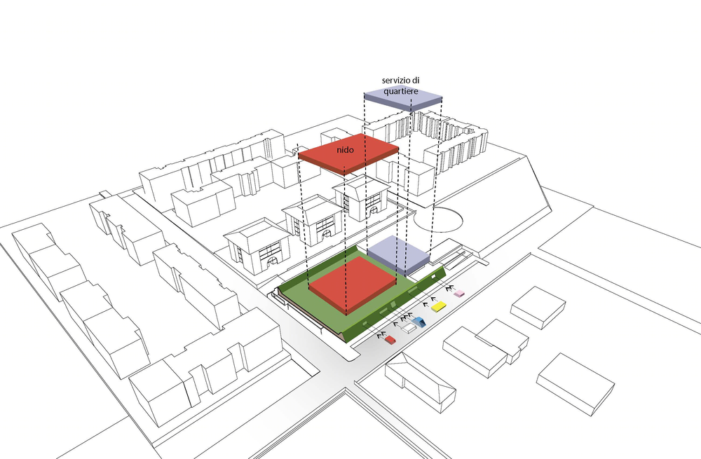 Proposta per NUOVO ASILO NIDO e CENTRO SERVIZI DI QUARTIERE - Romanina