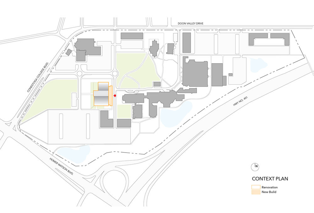 翻新校园活力中心，加拿大 Kitchener Conestoga College Student Recreation Centre