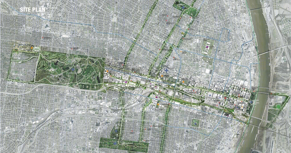圣路易斯绿道规划 | 连接城市断裂带的生态经济方案