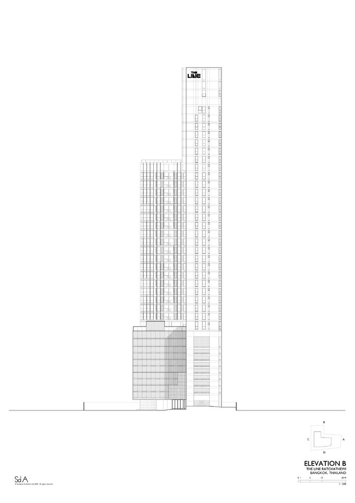 曼谷城市生活新地标——The Line Ratchathewi 公寓建筑