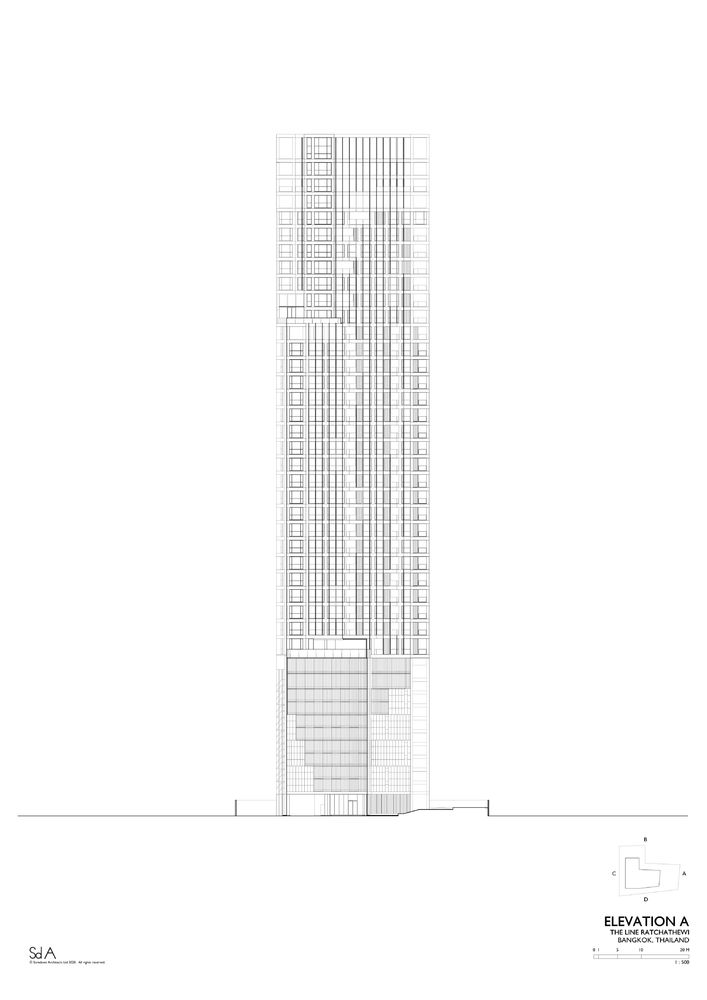 曼谷城市生活新地标——The Line Ratchathewi 公寓建筑