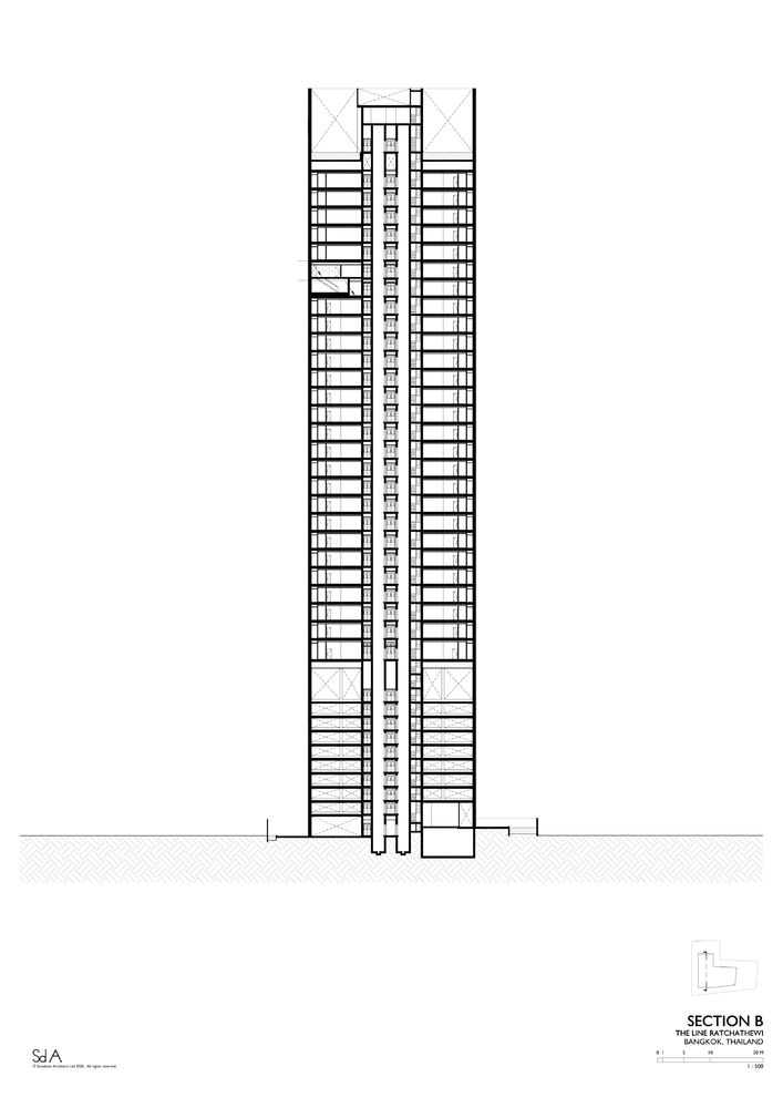 曼谷城市生活新地标——The Line Ratchathewi 公寓建筑