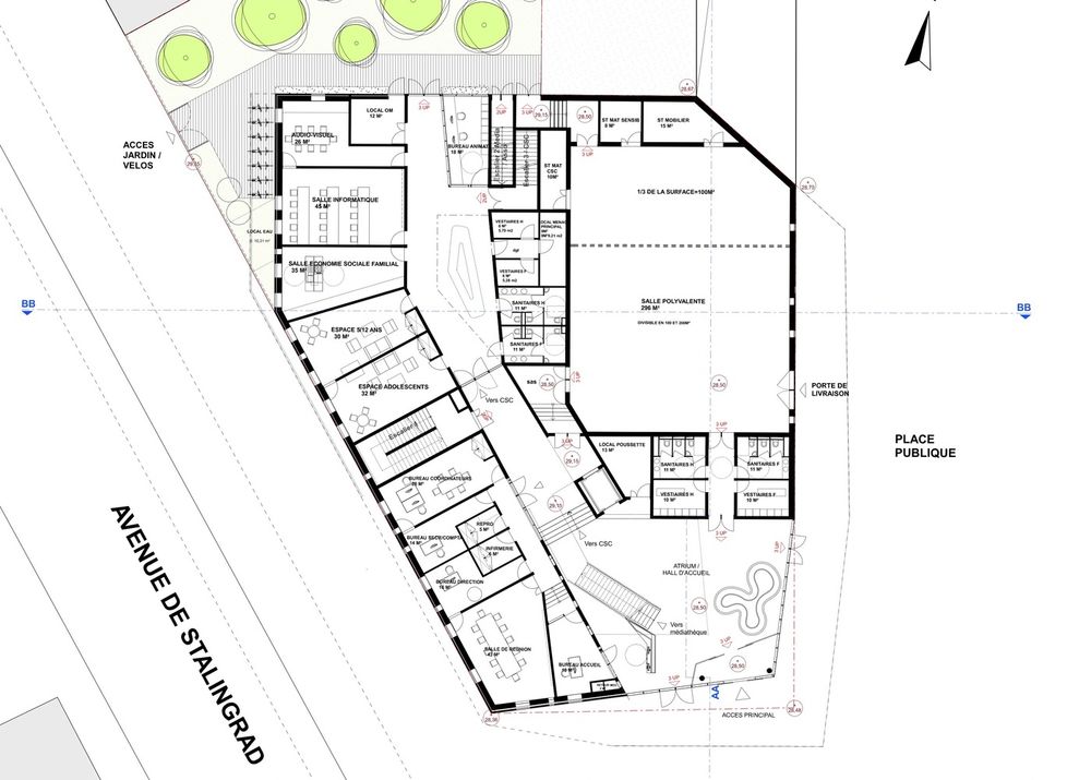 巴黎郊外 Colombes 媒体图书馆——城市更新典范