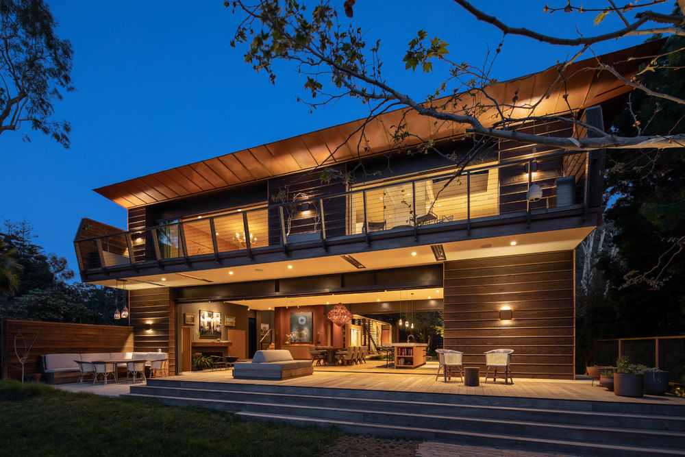 加州风情，寓自然于室的 Rustic Canyon Residence