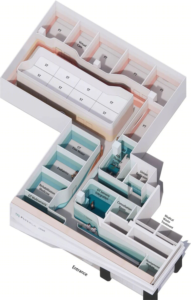 北京 FlySolo 儿童康复诊所 | UNStudio 打造包容性医疗空间