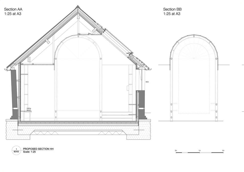 Crawshaw Architects 打造乡村图书馆，从牛棚到知识的华丽蜕变