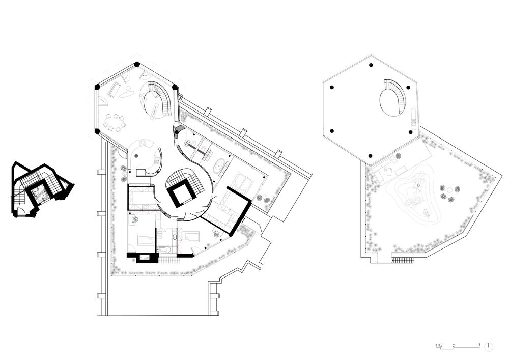 Prague Penthouse | 城市景观与室内空间的边界融合