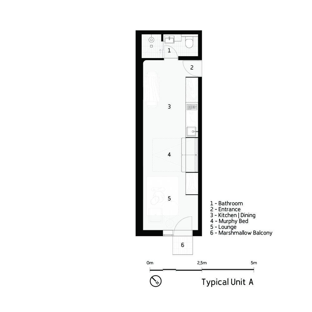 Uxolo Apartments | 南非开普敦的城市微单元住宅设计
